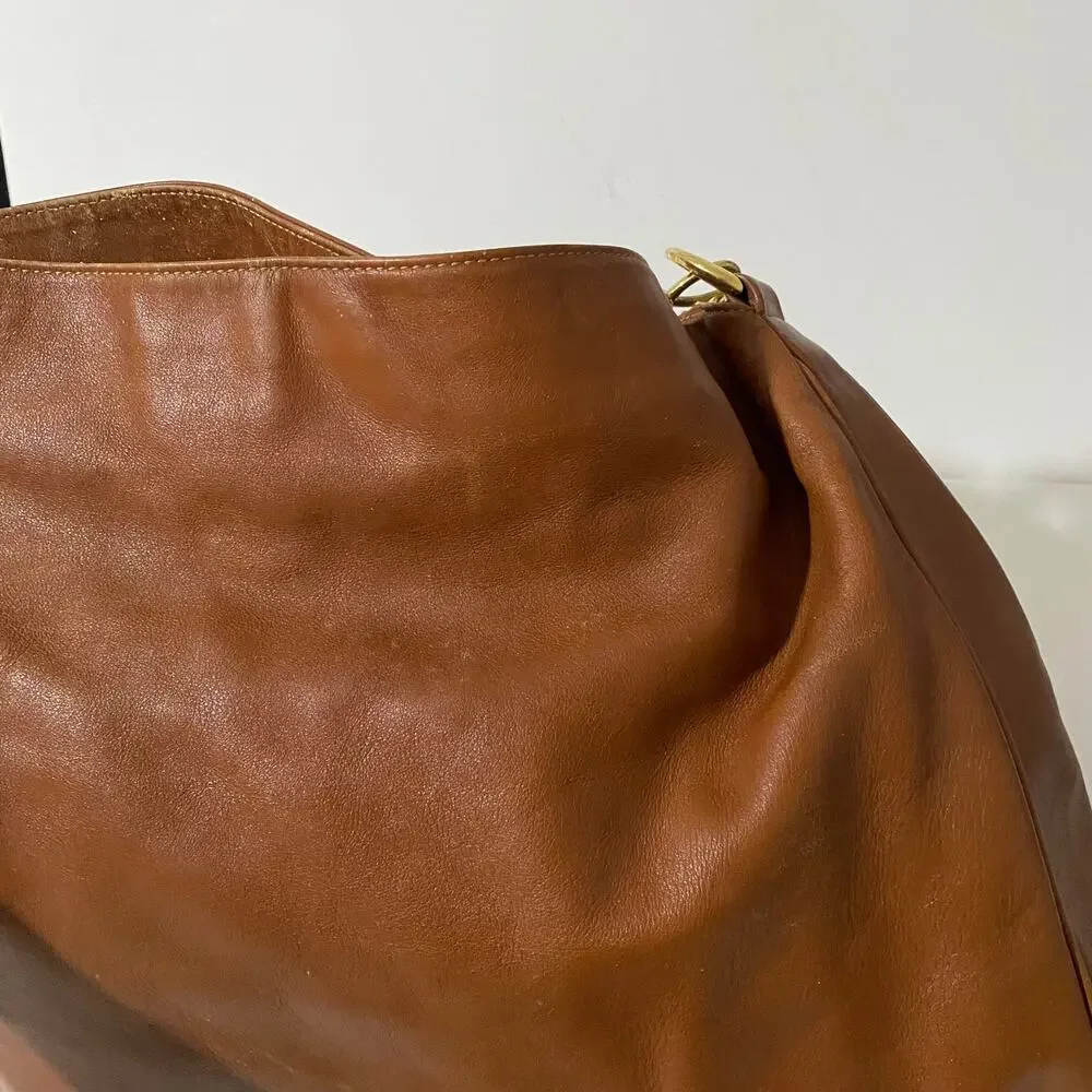 Gucci Vintage Hobo Hand Bag Purse Bamboo Brown Tan Calf leather Diana Tote - Picture 6 of 16